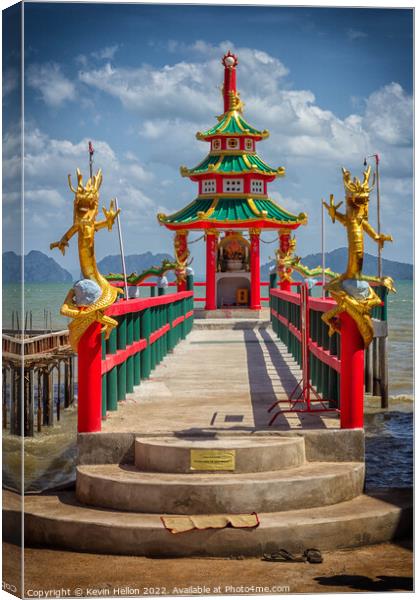 Chinese shrine  Canvas Print by Kevin Hellon