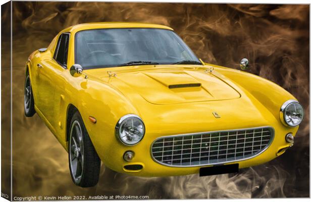 Ferrari 250 GT classic sports car Canvas Print by Kevin Hellon