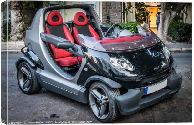 Smart convertible car Canvas Print by Kevin Hellon