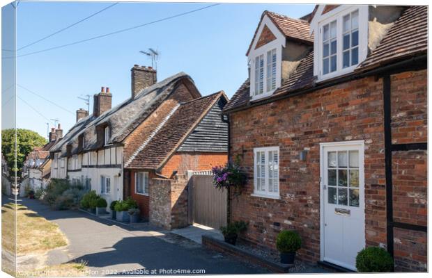 English cottages Canvas Print by Kevin Hellon