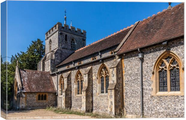 St Mary's Church, Wendover, Buckinghamshire Canvas Print by Kevin Hellon