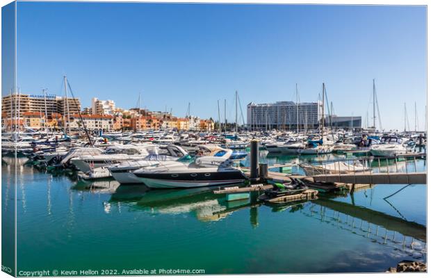 Vilamoura marina, Algarve, Portugal Canvas Print by Kevin Hellon