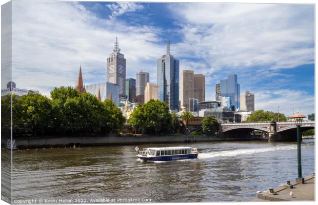 Cruising the Yarra River Canvas Print by Kevin Hellon