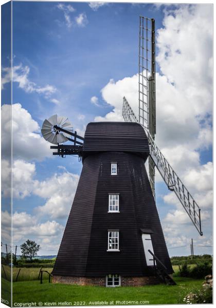 Lacey Green windmill, Canvas Print by Kevin Hellon