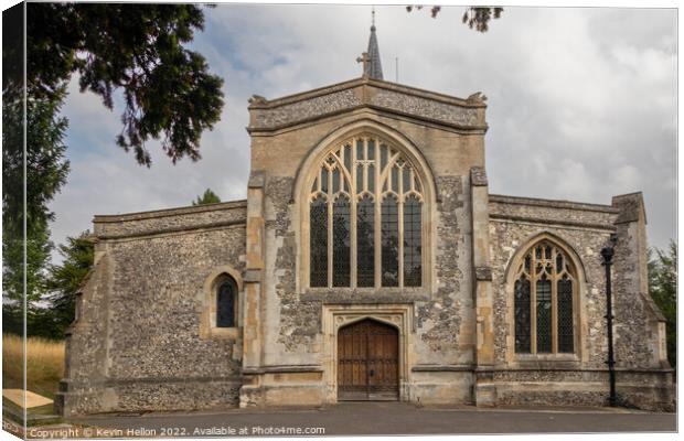Front view of St Mary;s Church, Chesham Canvas Print by Kevin Hellon