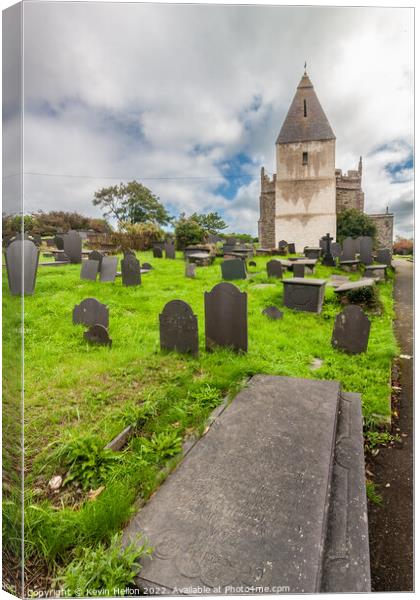 St Eilian's Church, Canvas Print by Kevin Hellon