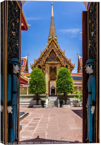 Entrance to Wat Ratchabhopit Canvas Print by Kevin Hellon