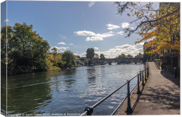 The River Thames at Maidenhead, Canvas Print by Kevin Hellon
