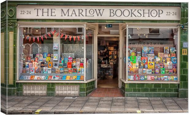The Marlow Bookshop Canvas Print by Kevin Hellon