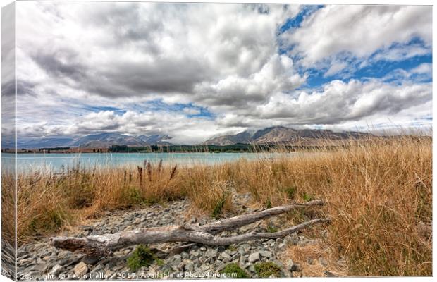 Lake Tekapo and the Southern Alps, South Island, New Zealand Canvas Print by Kevin Hellon