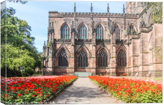 cathedral and gardens Canvas Print by Kevin Hellon