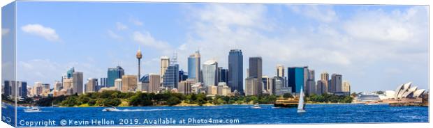 Panorama of the Central Business District Canvas Print by Kevin Hellon