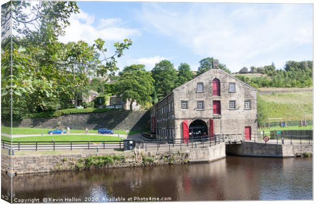 The Canal and River Trust's Stanedge Tunnel Visito Canvas Print by Kevin Hellon