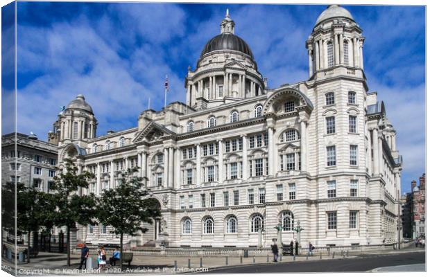Port of Liverpool Building,  Canvas Print by Kevin Hellon