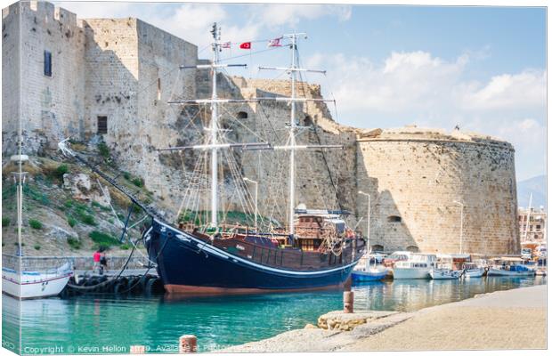 Kyrenia castle, Northern Cyprus Canvas Print by Kevin Hellon