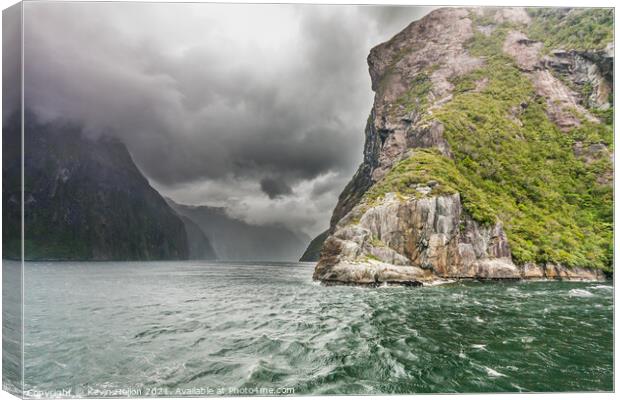 Milford Sound, Southland Canvas Print by Kevin Hellon