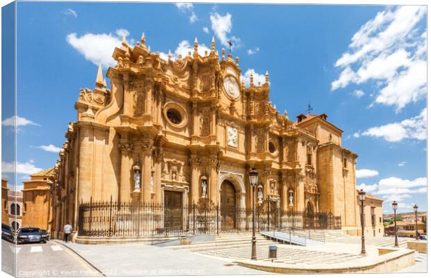 Guadix cathedral, Granada, Spain Canvas Print by Kevin Hellon
