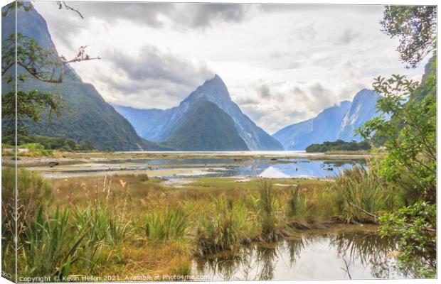 Milford Sound, Southland Canvas Print by Kevin Hellon
