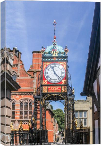 The Eastgate clock Canvas Print by Kevin Hellon