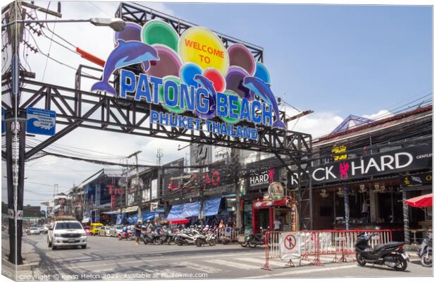 Welcome to Patong beach  Canvas Print by Kevin Hellon