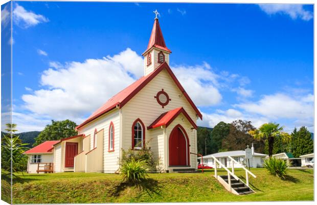 Church in Murcheson Canvas Print by Kevin Hellon