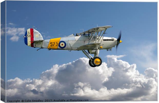 Hawker Nimrod I S1581/573 G-BWWK Canvas Print by Colin Smedley