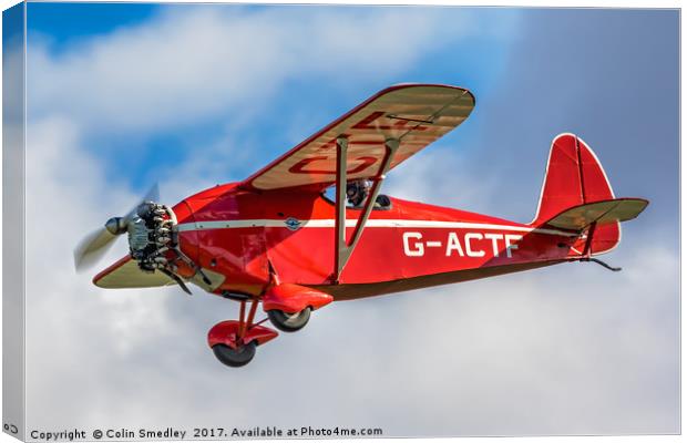 Comper CLA.7 Swift G-ACTF Canvas Print by Colin Smedley