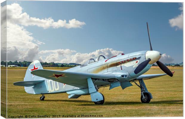 New-build Yakovlev Yak-3UA D-FJAK Canvas Print by Colin Smedley