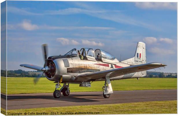 T-28S Fennec 51-7692 G-TROY Canvas Print by Colin Smedley