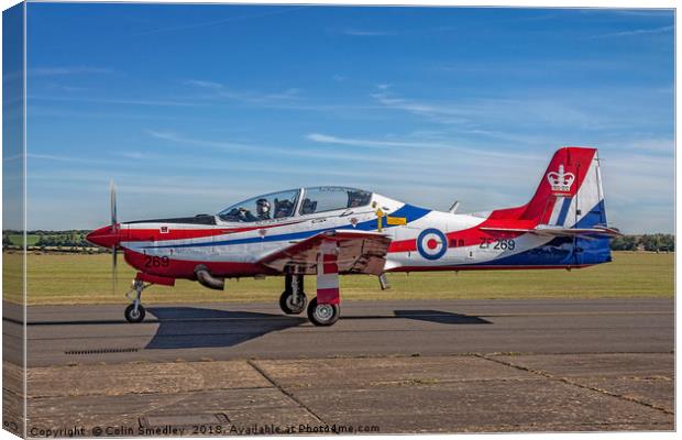 Shorts Tucano T.1 ZF269  Canvas Print by Colin Smedley