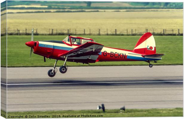 DHC-1A Supermunk G-BCKN Canvas Print by Colin Smedley