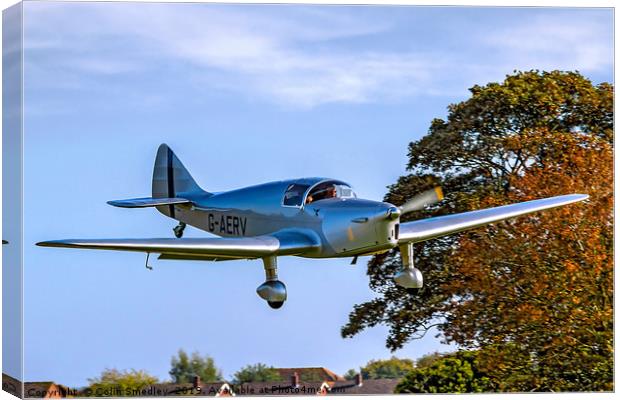 Miles M.11A Whiney Straight G-AERV Canvas Print by Colin Smedley