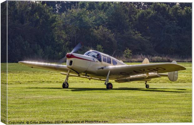 Miles M38 Messenger 2A G-AKBO Canvas Print by Colin Smedley