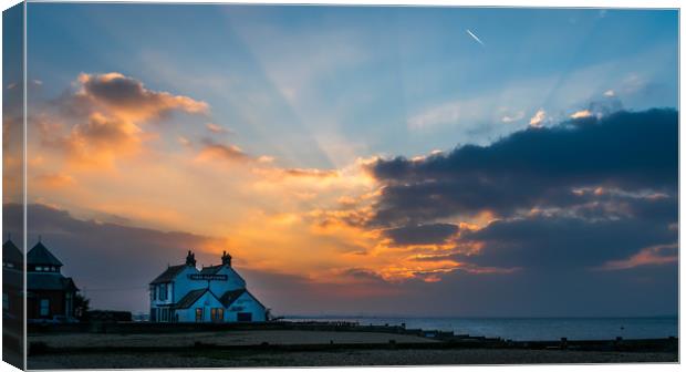 Old Neptune pub, Whitstable Canvas Print by Mike Lanning