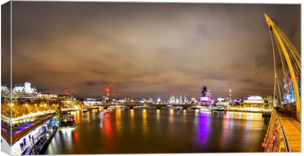 From Hungerford Bridge Canvas Print by Mike Lanning