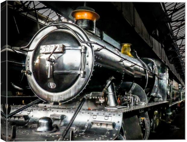In Didcot Engine Shed - 5322 Canvas Print by Mike Lanning