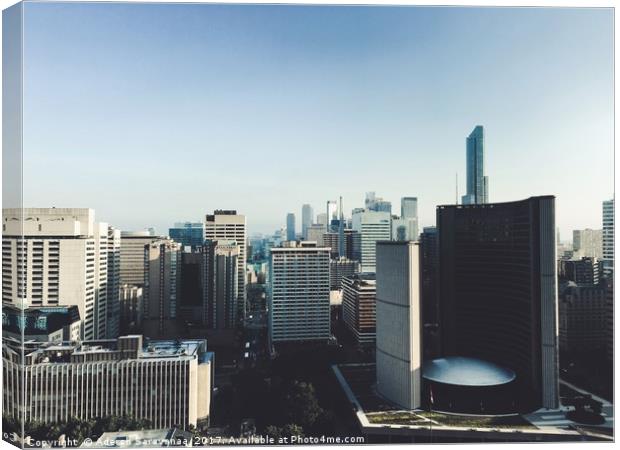 Nathan Phillips Square, Toronto Canvas Print by Adersh Saravanaa