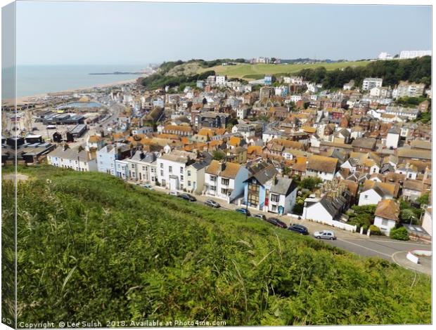 Hastings Old Town Canvas Print by Lee Sulsh