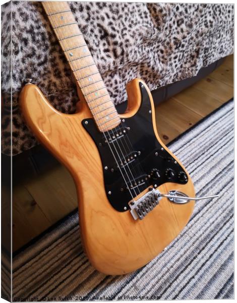 Fender Stratocaster Lite Ash Canvas Print by Lee Sulsh