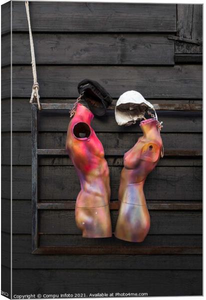 painted mannequin without arms Canvas Print by Chris Willemsen