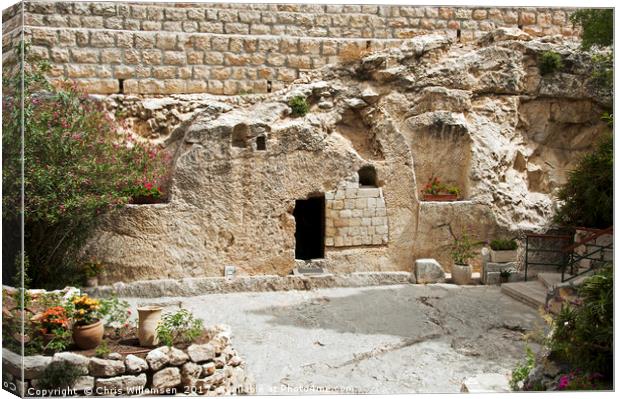 place of the resurrection of Jesus Christ  Canvas Print by Chris Willemsen