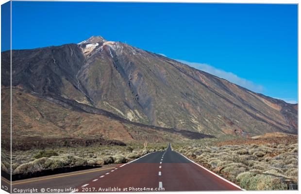 the road to the Vulcano Canvas Print by Chris Willemsen