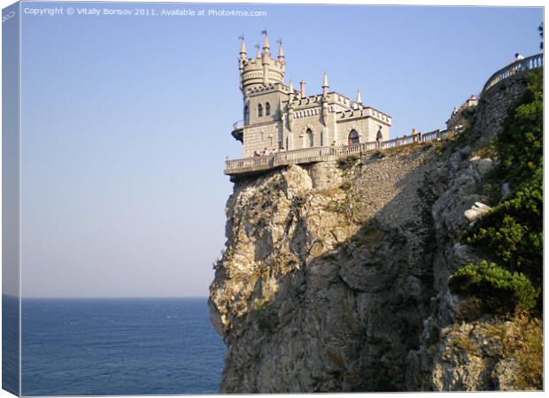 Castle Swallow's Nest in Crimea Canvas Print by Vitaliy Borisov