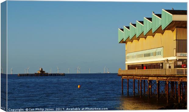 Herne Bay Pier and Isolated Pierhead Canvas Print by Ian Philip Jones