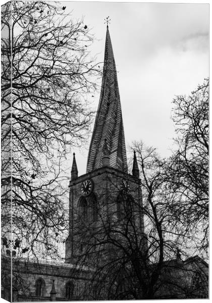 The Crooked Spire Canvas Print by Simon Wilkinson