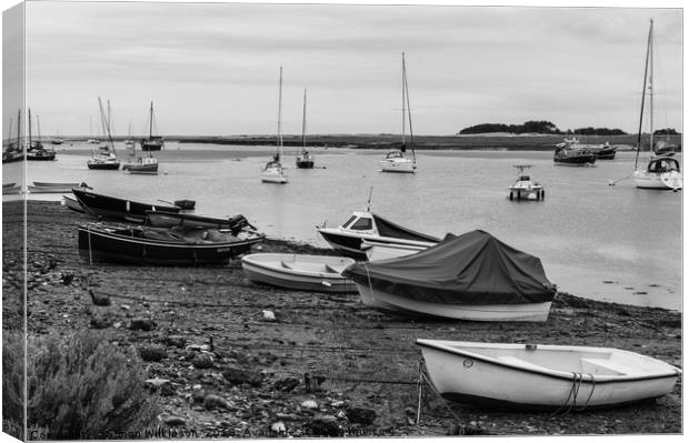 Low Tide at Wells Canvas Print by Simon Wilkinson