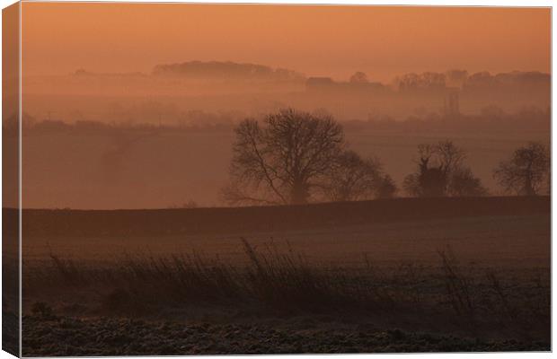 Misty Start Canvas Print by Neil Gavin