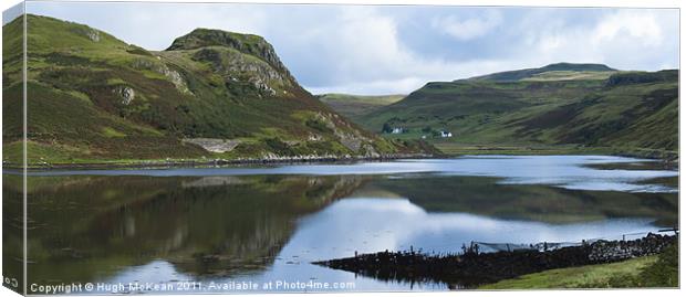 Landscape, Loch Beag, Amar River vally, Isle of Sk Canvas Print by Hugh McKean