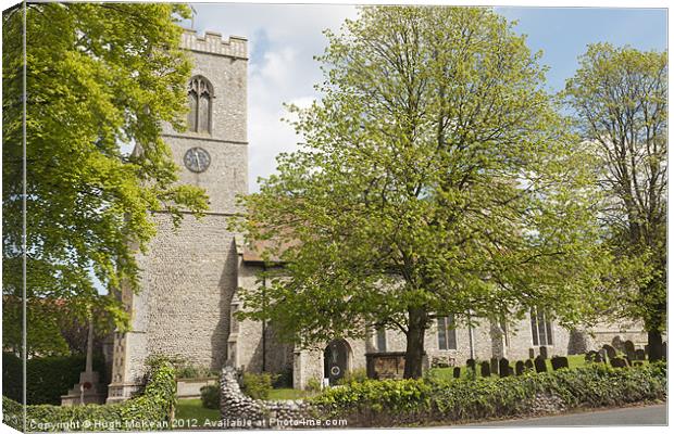 The Priory Church of Saint Mary and All Saints, We Canvas Print by Hugh McKean