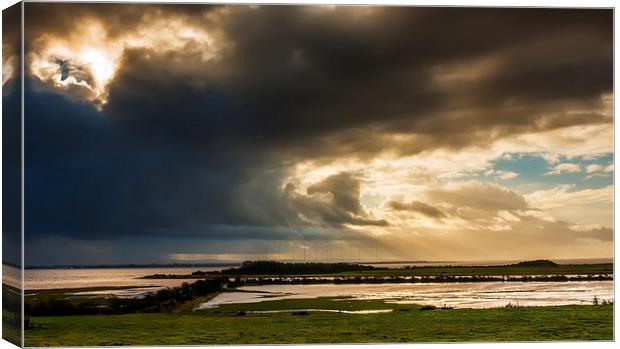 January storm over the Solway Canvas Print by Hugh McKean